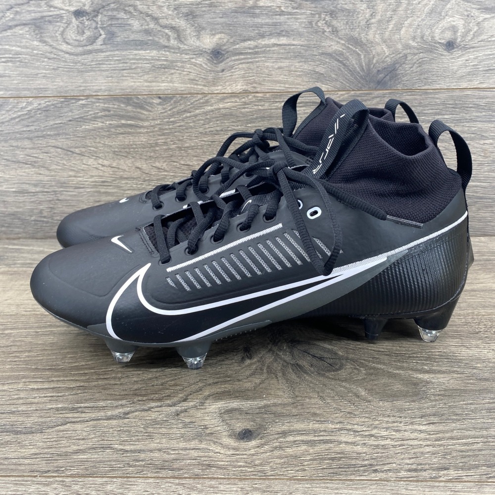 Nike Vapor Edge Pro 360 Football Cleats Mens 11.5 Black White FJ7023